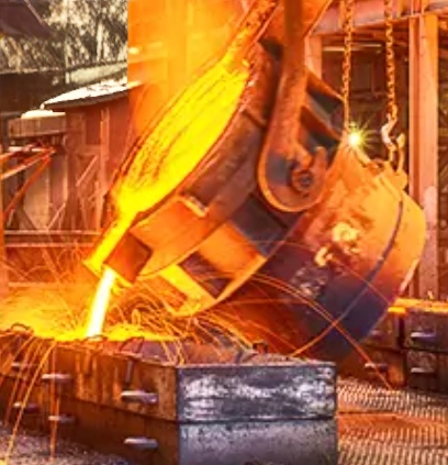 Steel foundry background